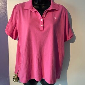 Ralph Lauren Pink Button Down Polo Shirt Relaxed Fit